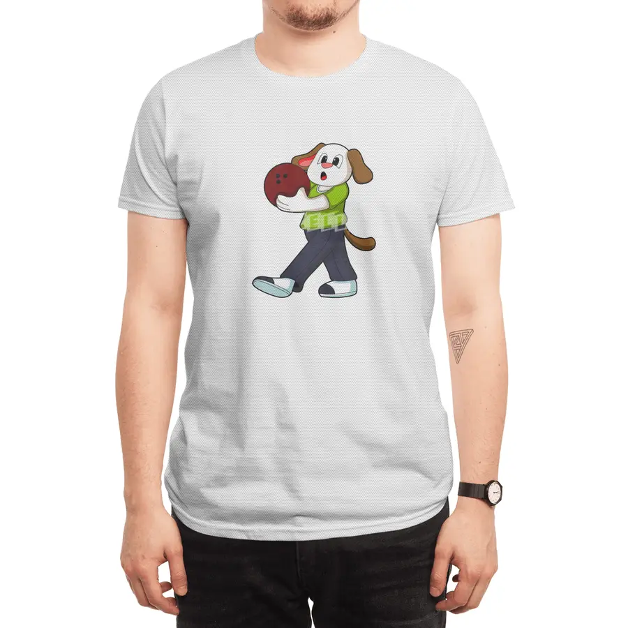 Dog at Bowling with Bowling ball Spor T-Shirt