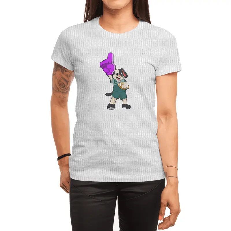 Dog at Football Sports Spor T-Shirt