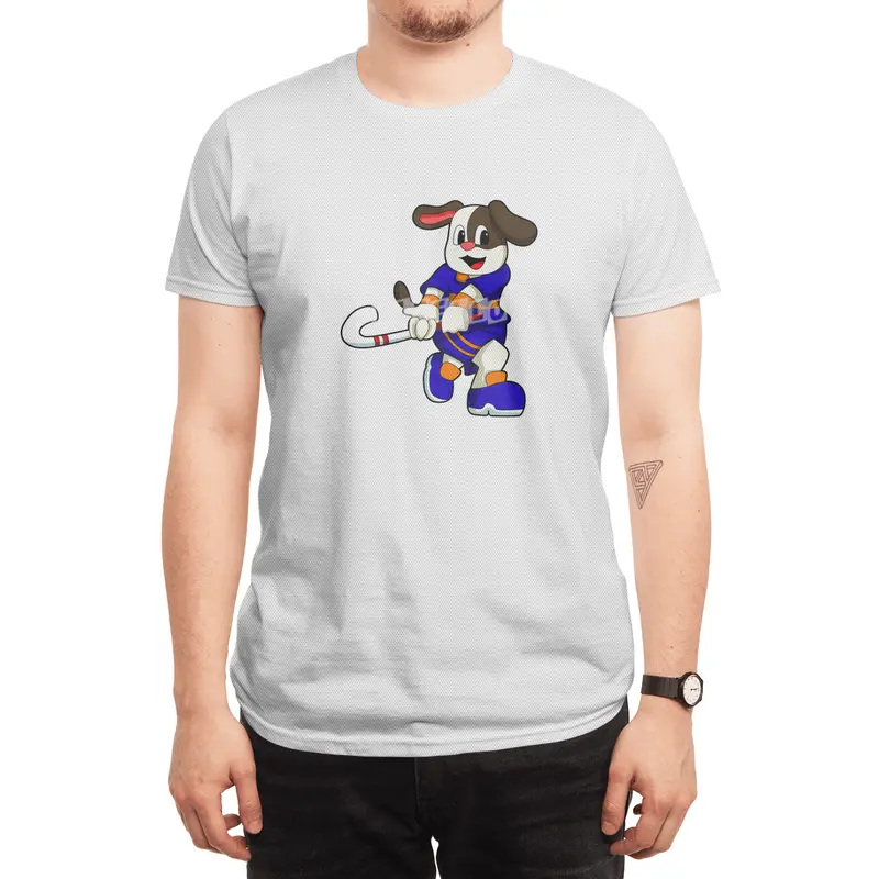 Dog at Hockey with Hockey stick Spor T-Shirt