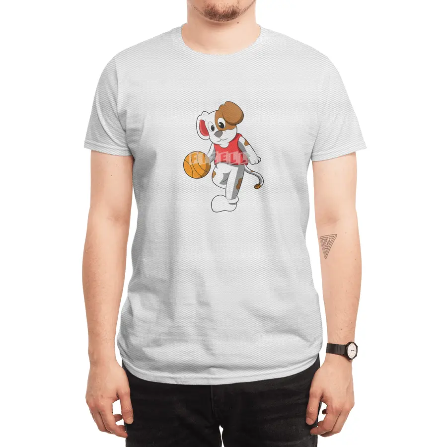 Dog at Sports with Basketball Spor T-Shirt