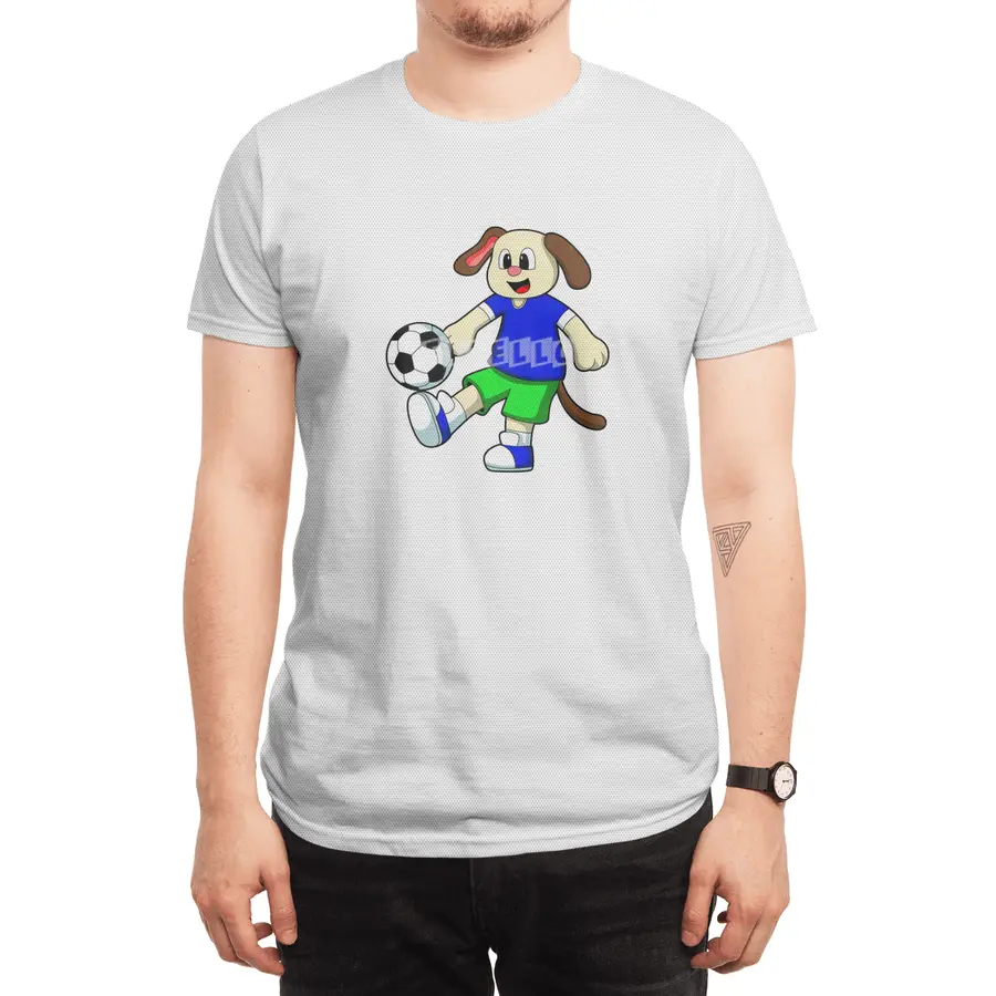Dog at Sports with Soccer Spor T-Shirt