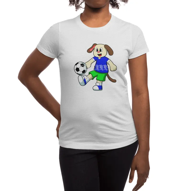 Dog at Sports with Soccer Spor T-Shirt