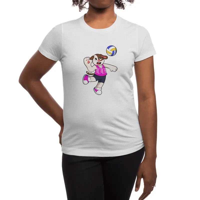 Dog at Sports with Volleyball Spor T-Shirt