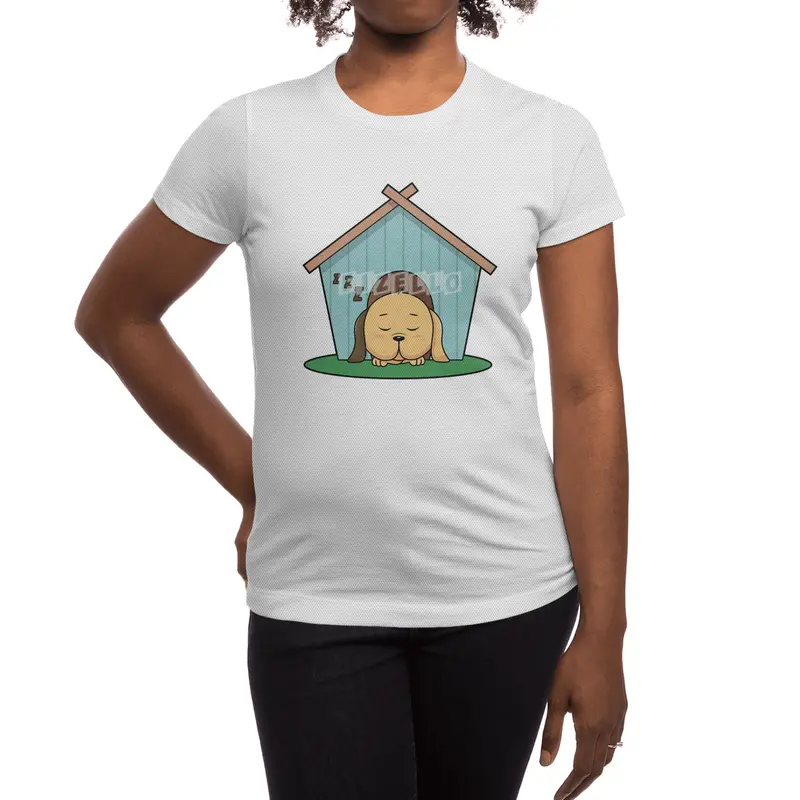 Dog in Dog house Spor T-Shirt