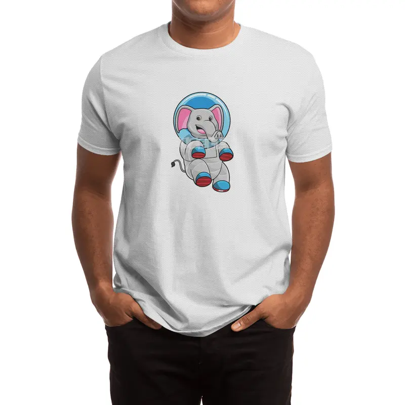 Elephant as Astronaut in Glass sphere Spor T-Shirt