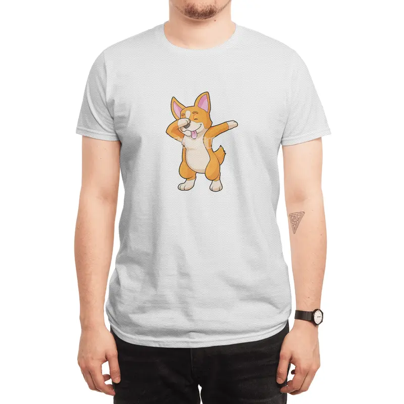 Welsh Corgi at Hip Hop Dance Dab Spor T-Shirt