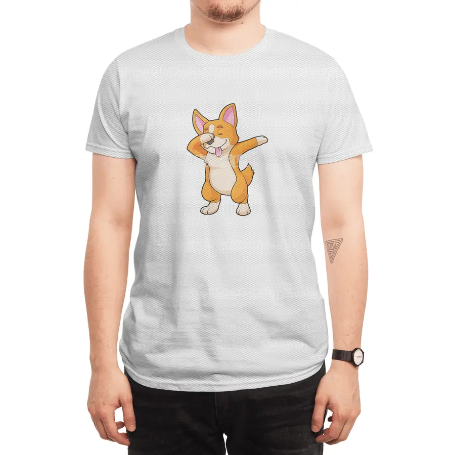 Welsh Corgi at Hip Hop Dance Dab Spor T-Shirt