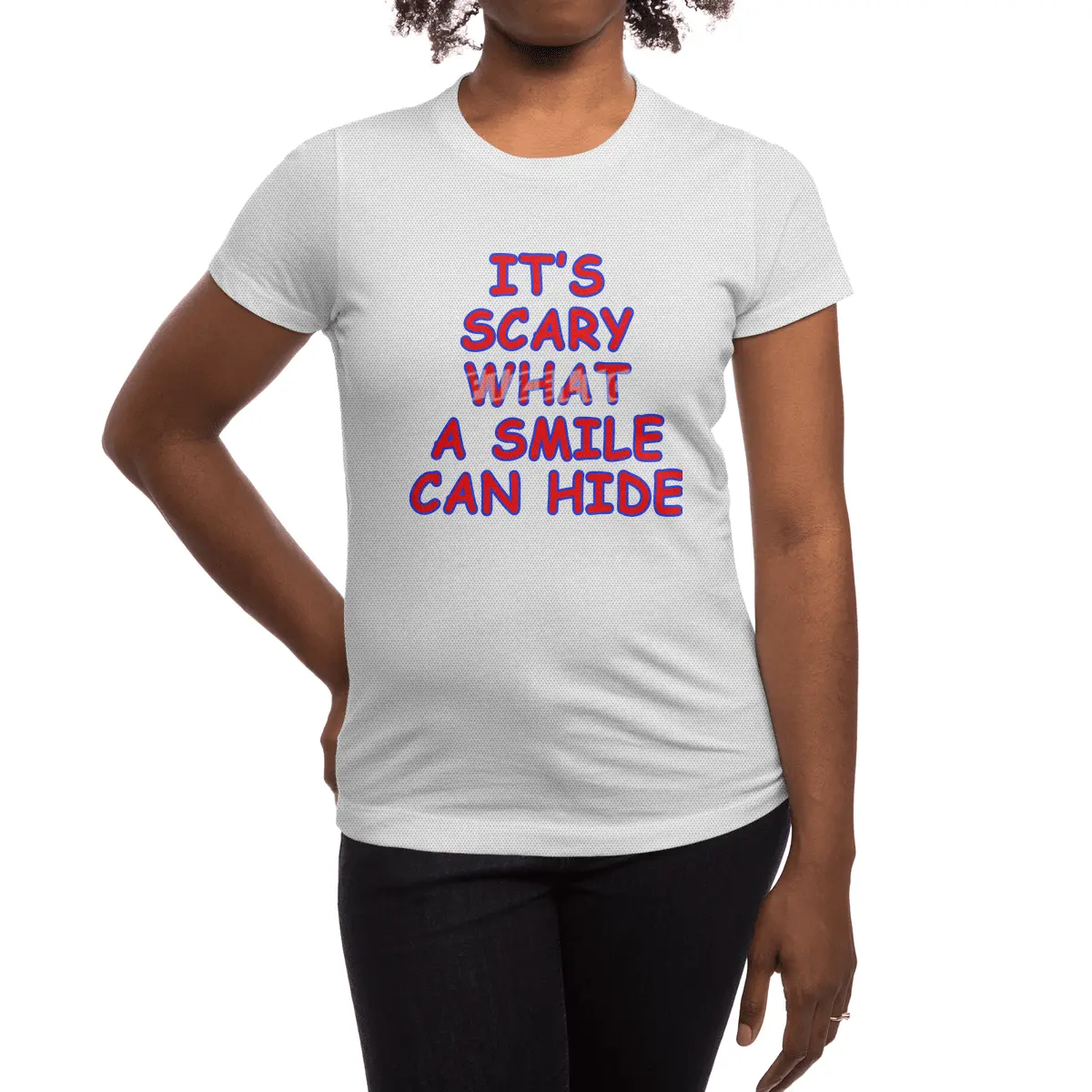 a smile Spor T-Shirt