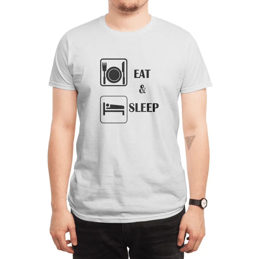 eat and sleep Spor T-Shirt