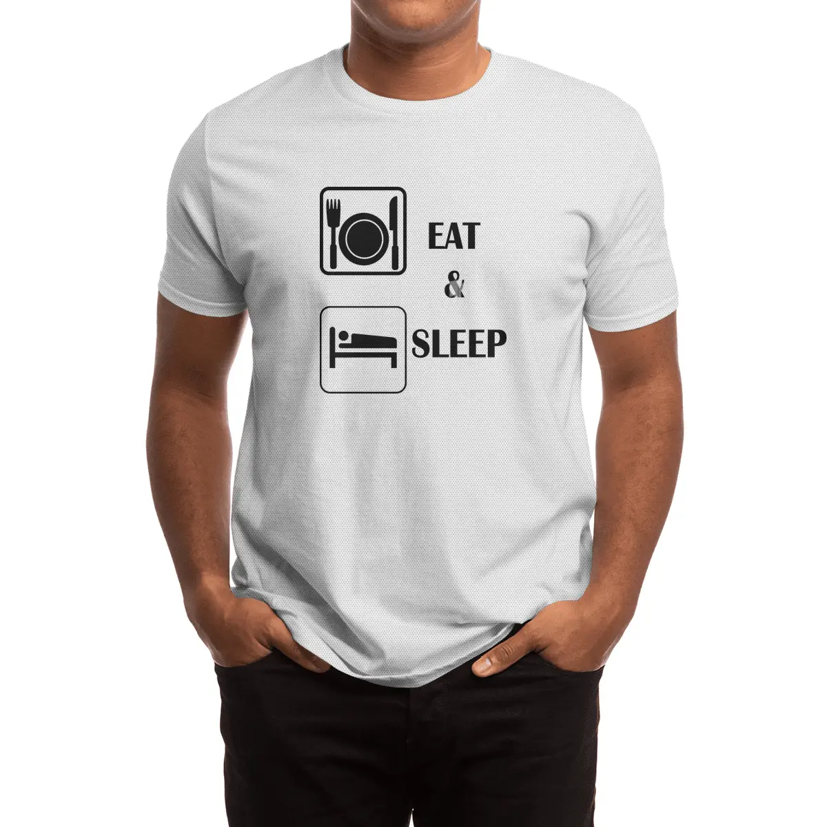 eat and sleep Spor T-Shirt