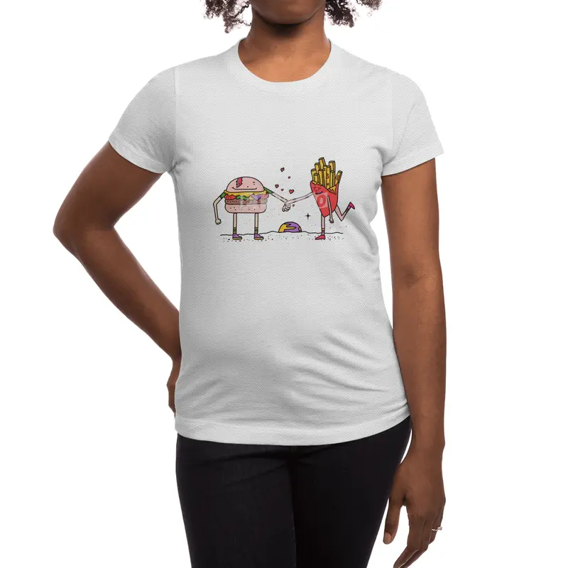 Burger & Fries Spor T-Shirt