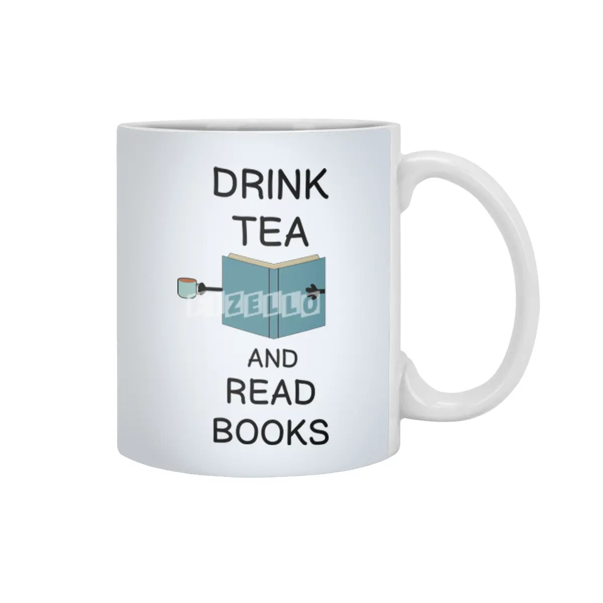 DRINK TEA AND READ BOOKS GIFT FOR READERS Beyaz Kupa
