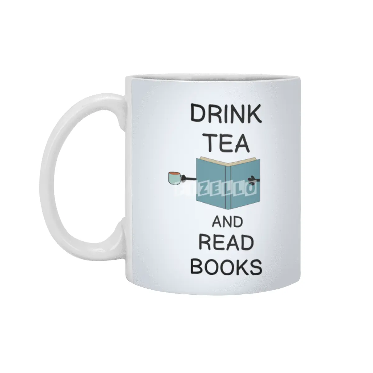 DRINK TEA AND READ BOOKS GIFT FOR READERS Beyaz Kupa