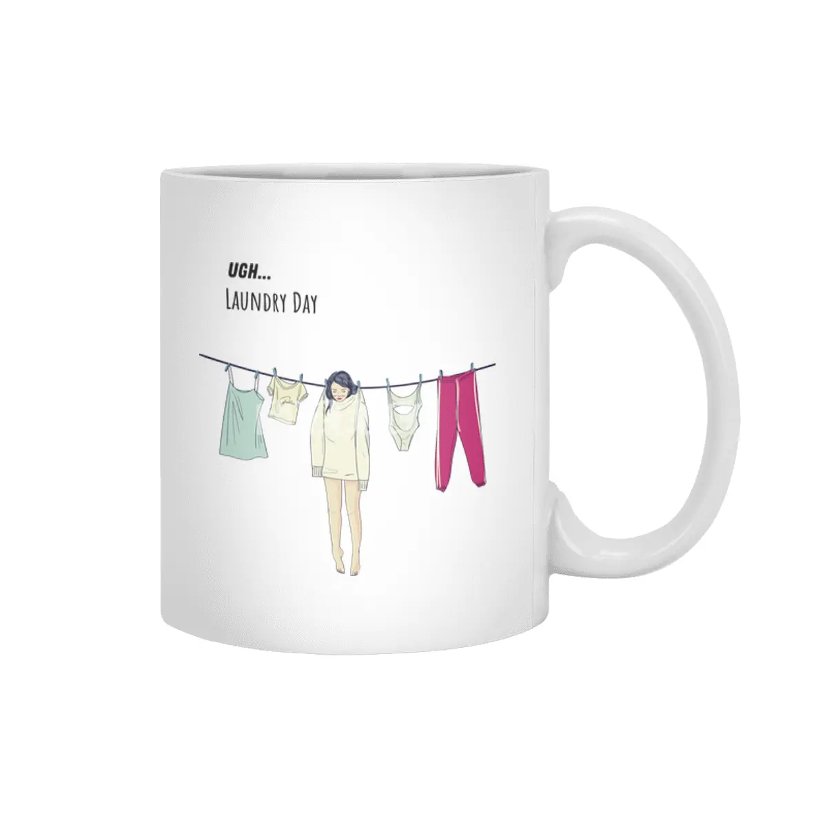 Laundry Day Beyaz Kupa
