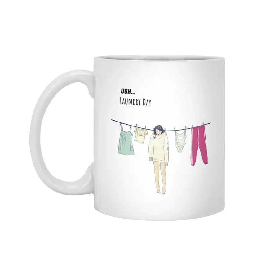 Laundry Day Beyaz Kupa