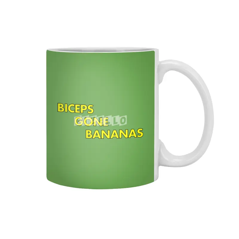 Biceps Gone Bananas Beyaz Kupa
