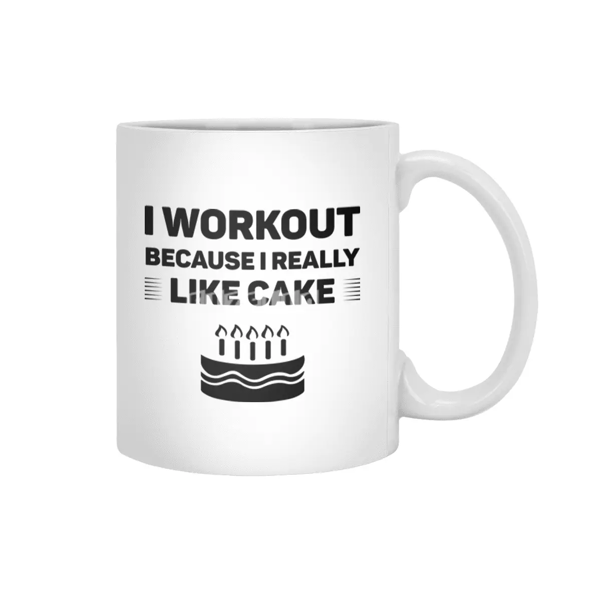 Cake1 Beyaz Kupa