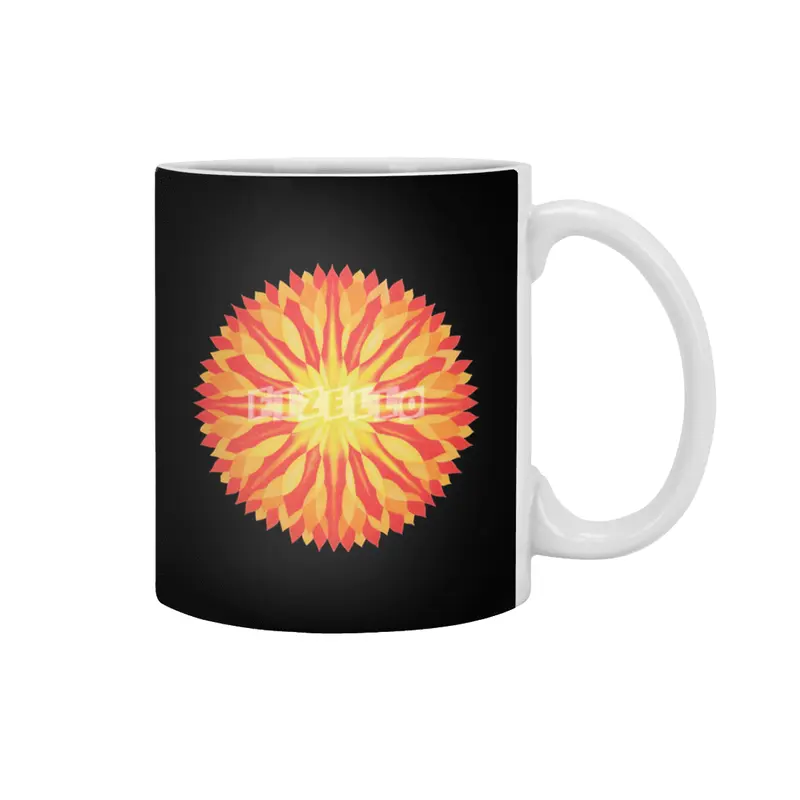Autumn Colors Leaves Abstract  Mandala Beyaz Kupa