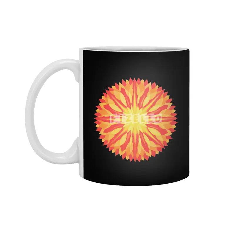 Autumn Colors Leaves Abstract  Mandala Beyaz Kupa