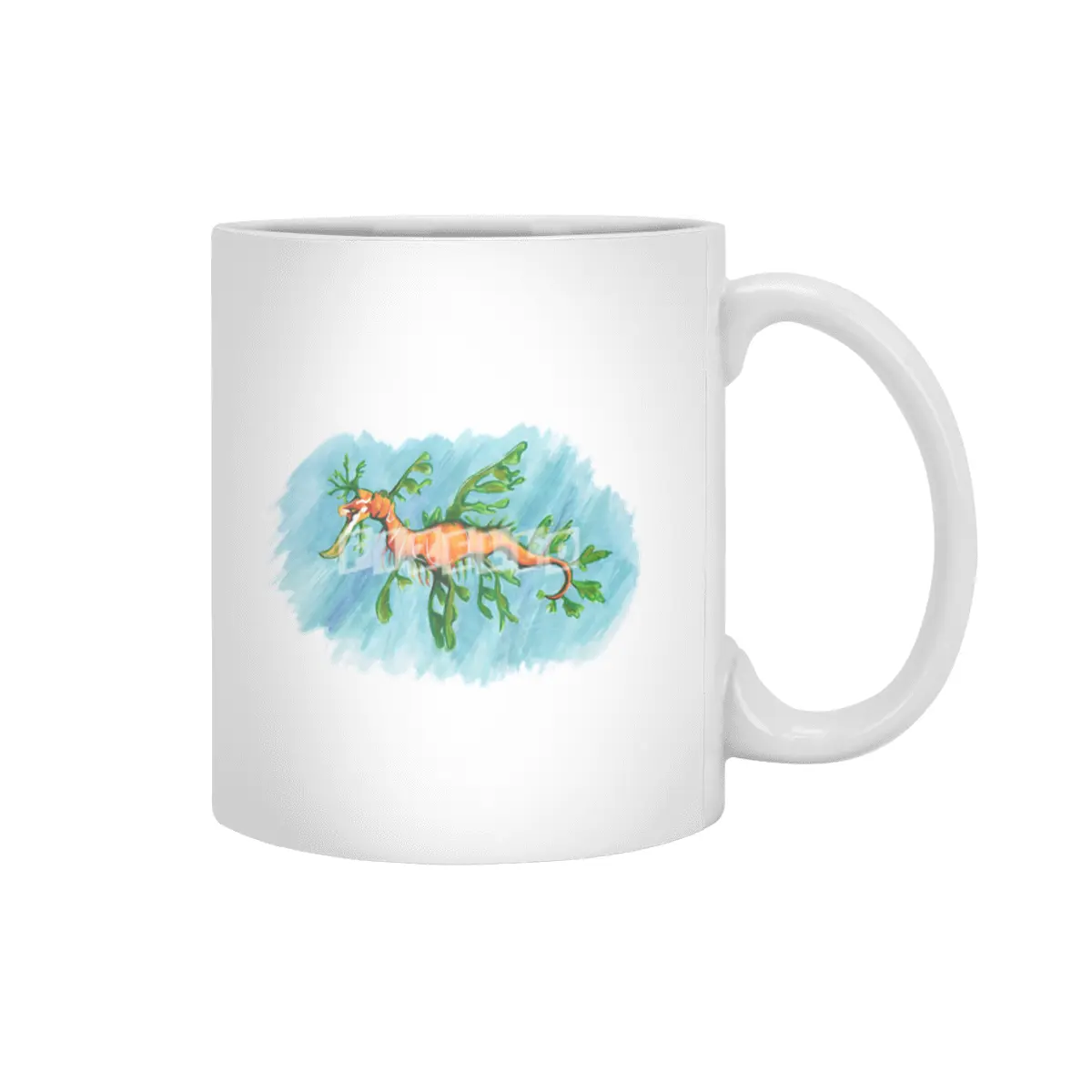 Leafy Seadragon Beyaz Kupa
