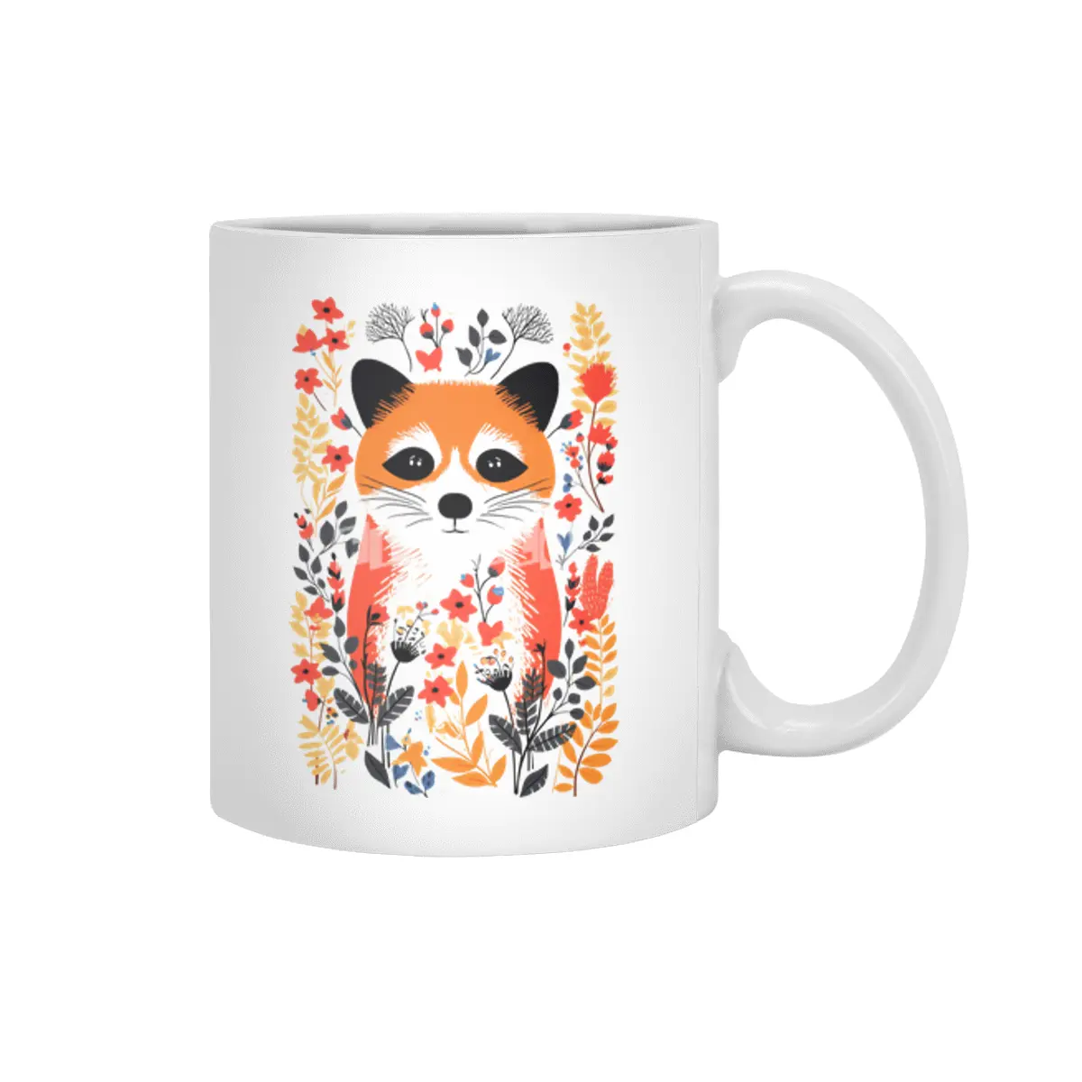 Autumn Red Panda Beyaz Kupa