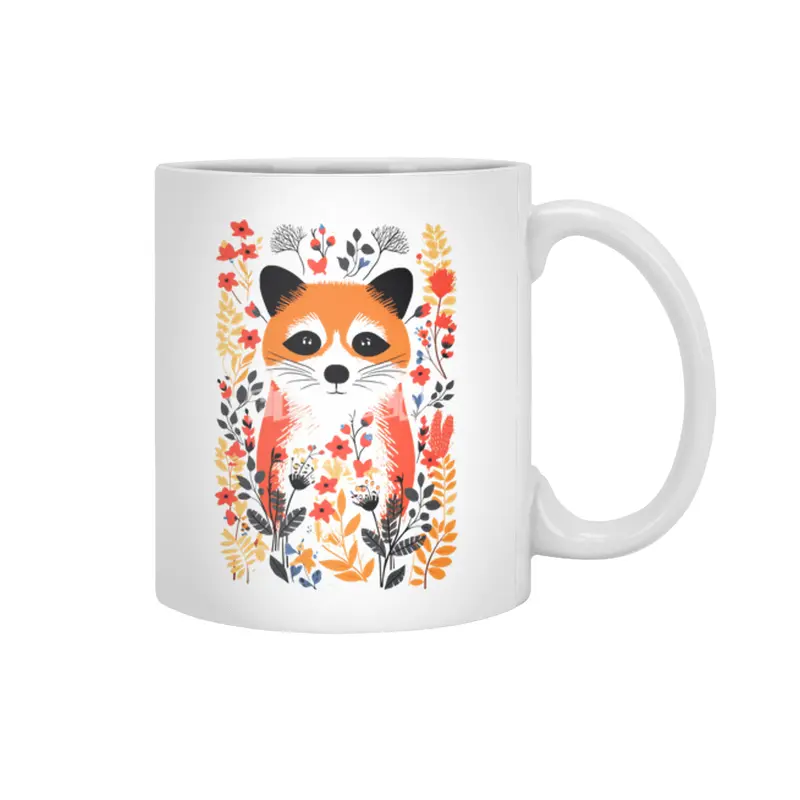 Autumn Red Panda Beyaz Kupa