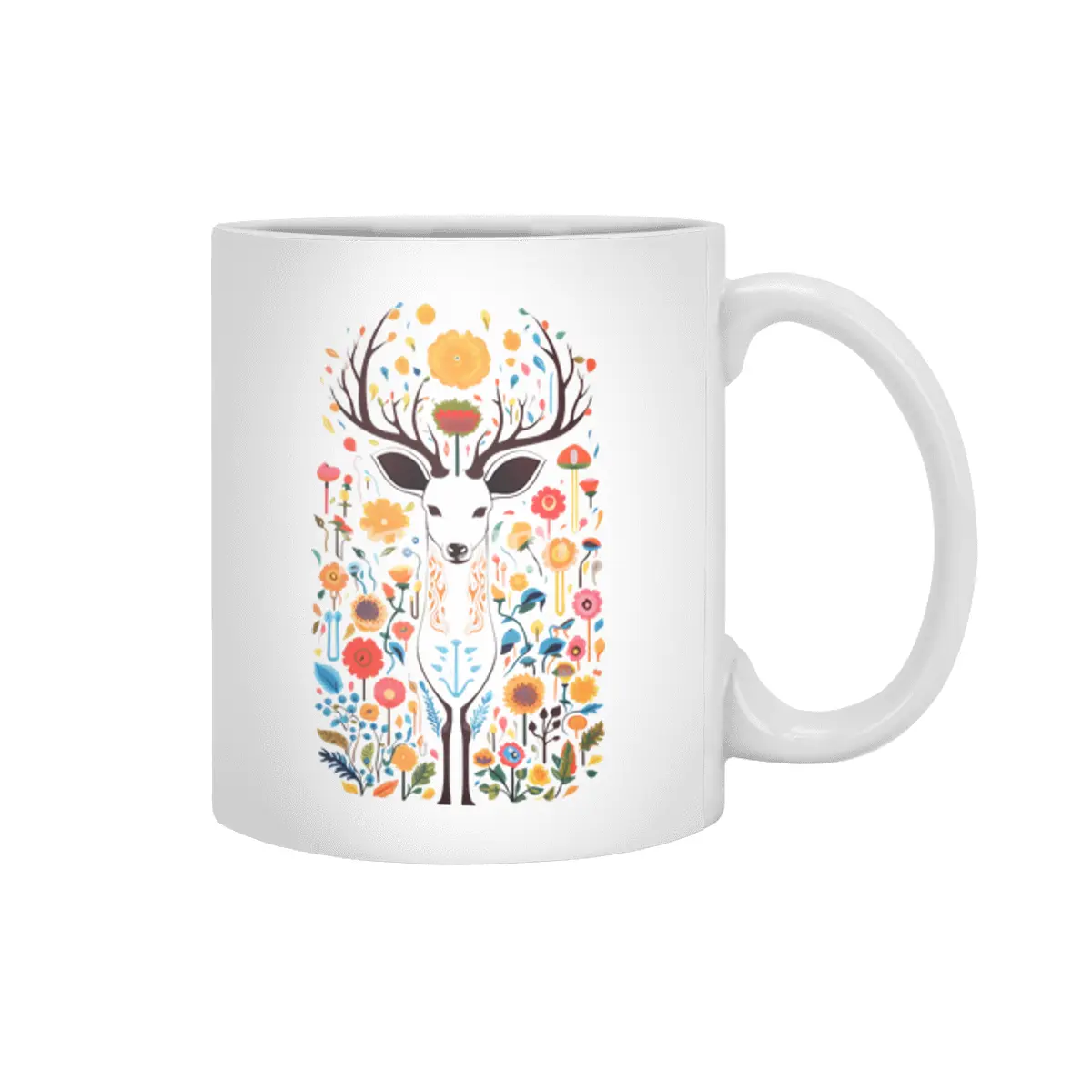 Chromatic Deer Beyaz Kupa
