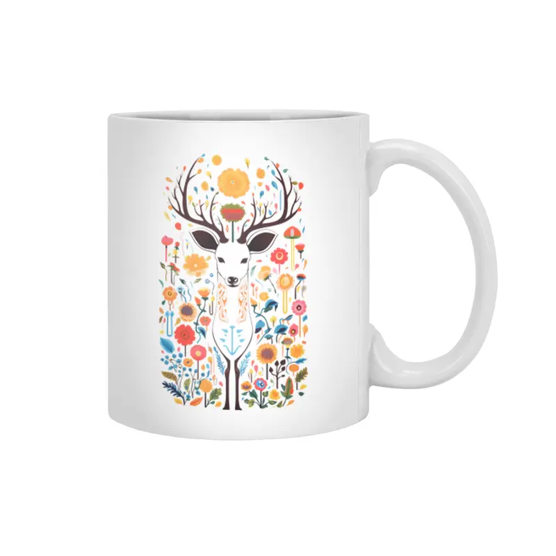Chromatic Deer Beyaz Kupa