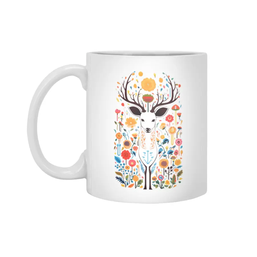 Chromatic Deer Beyaz Kupa