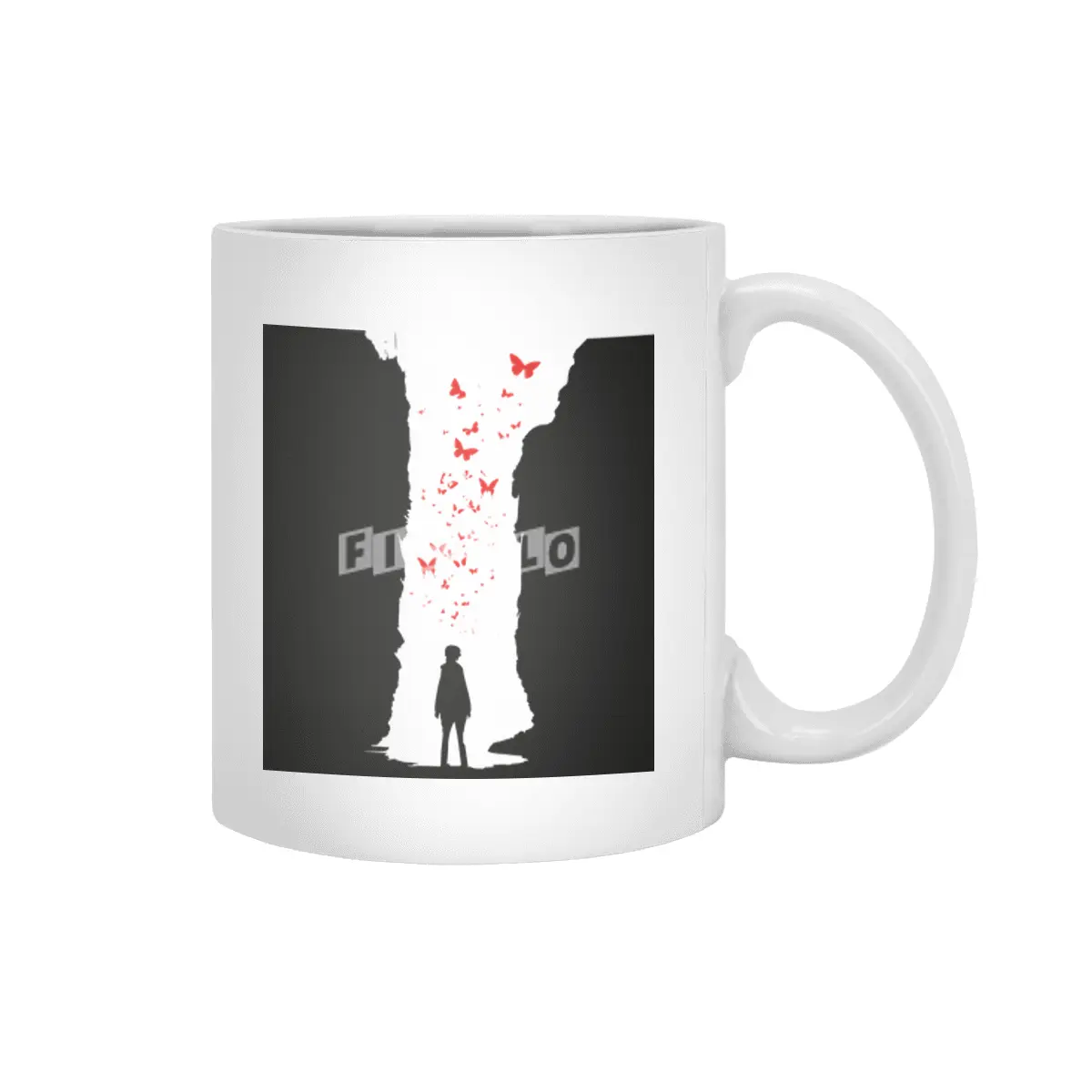 A Light In The End - Vector Design Beyaz Kupa