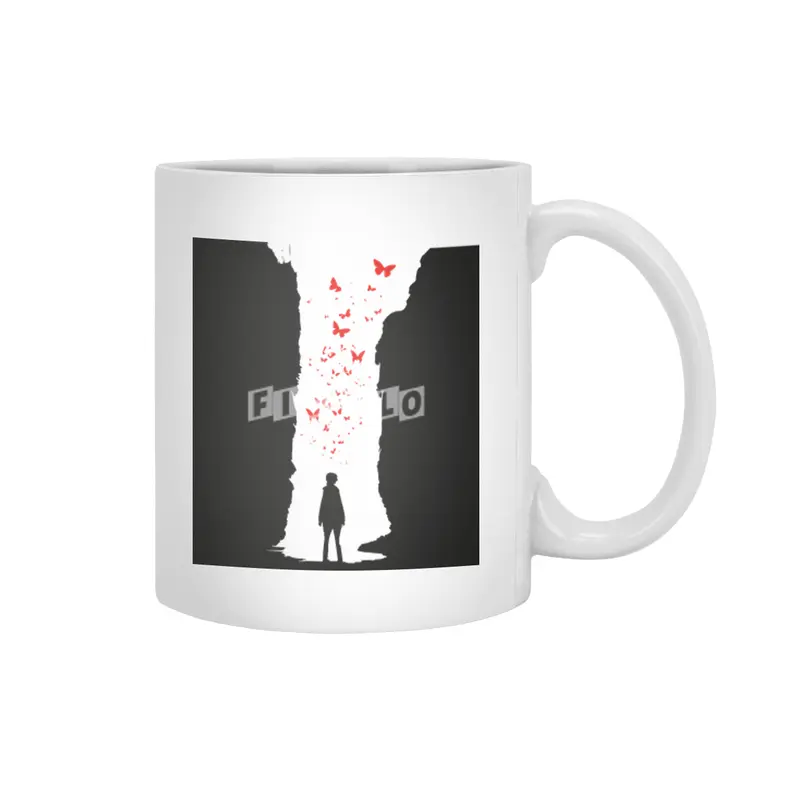 A Light In The End - Vector Design Beyaz Kupa