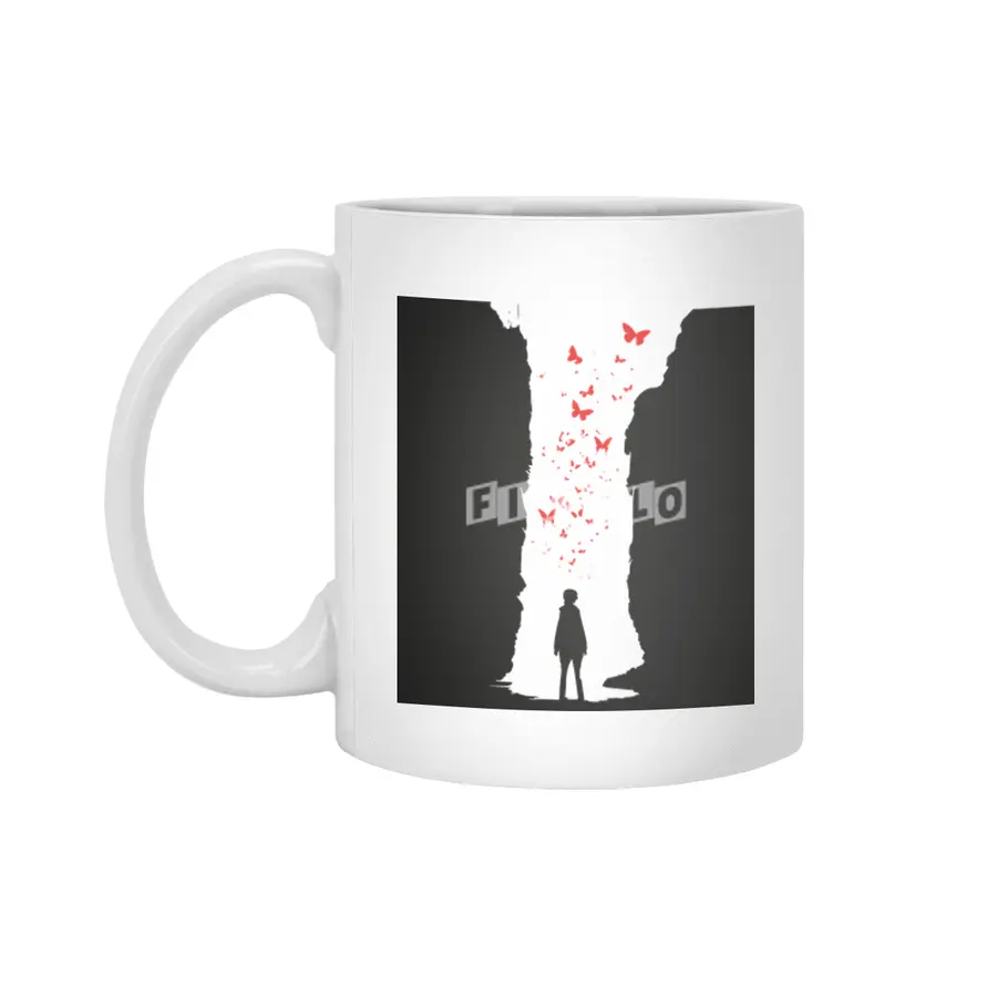 A Light In The End - Vector Design Beyaz Kupa