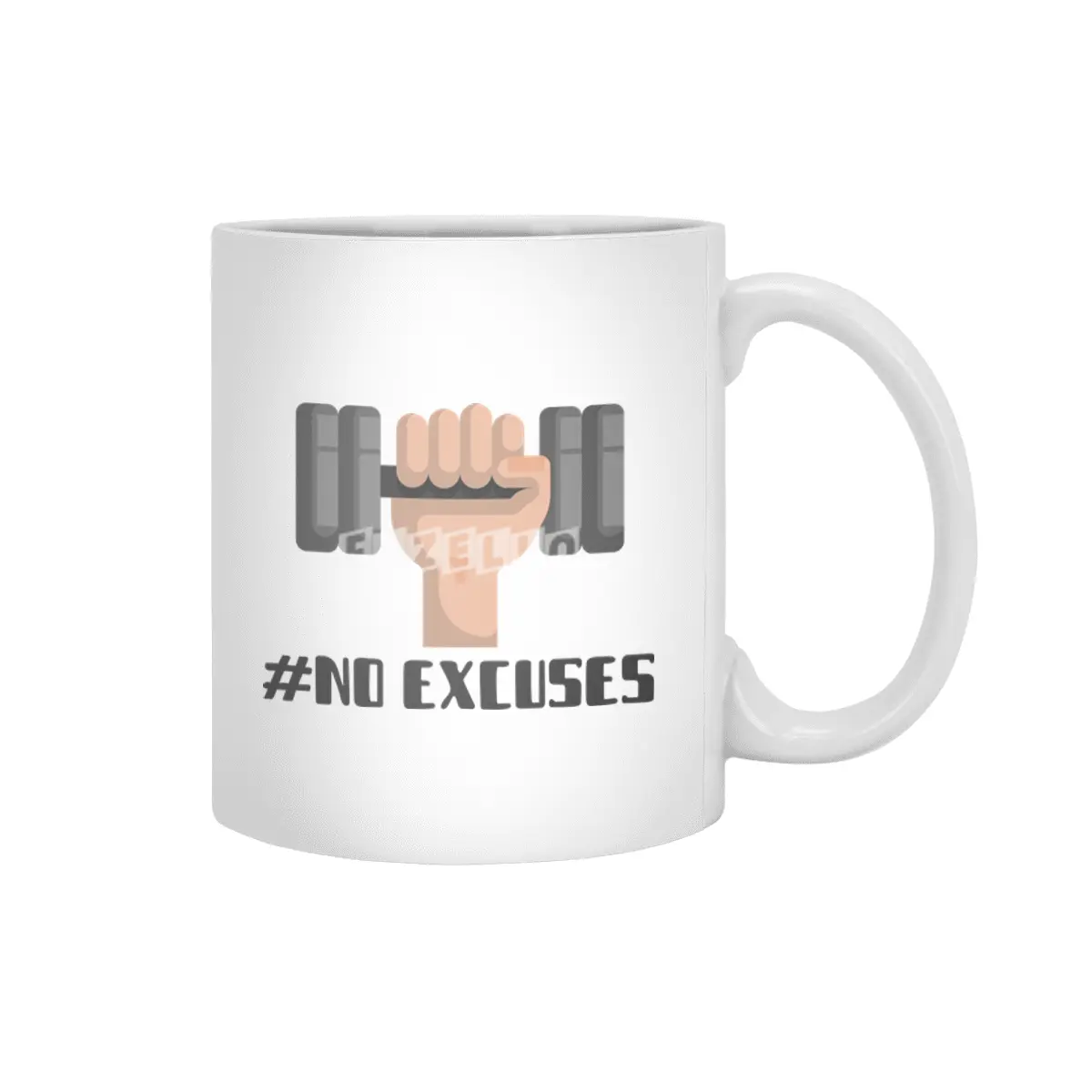 No Excuses Beyaz Kupa