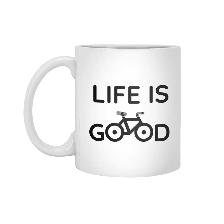 Life is good on a bike Beyaz Kupa