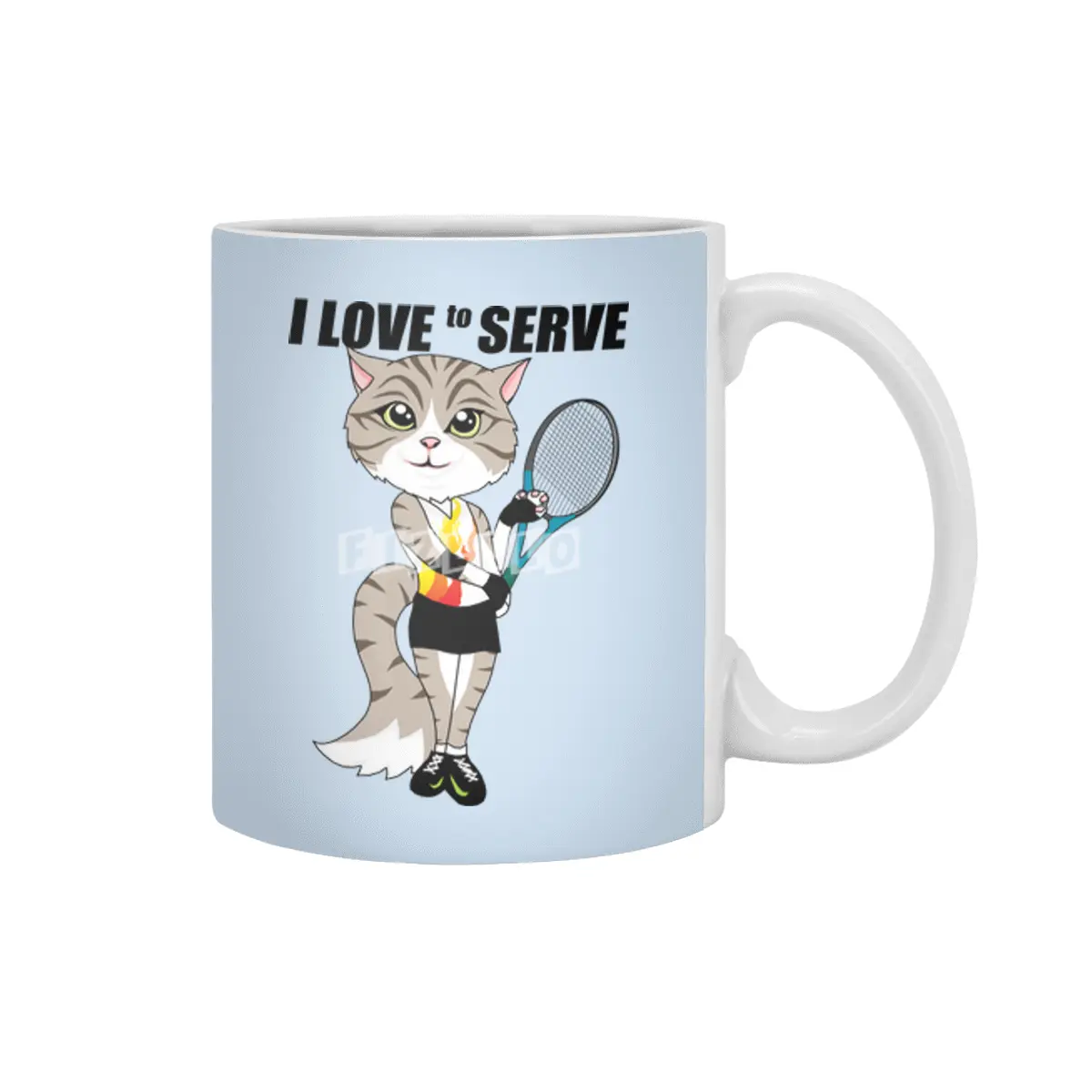 I Love to Serve Beyaz Kupa