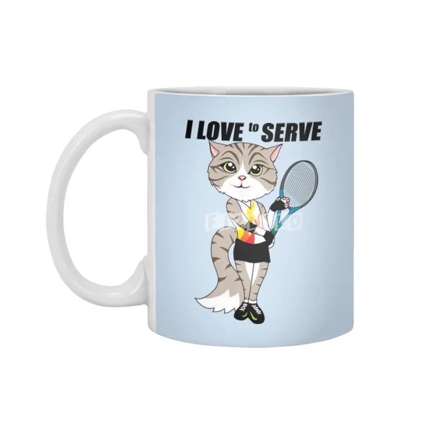 I Love to Serve Beyaz Kupa