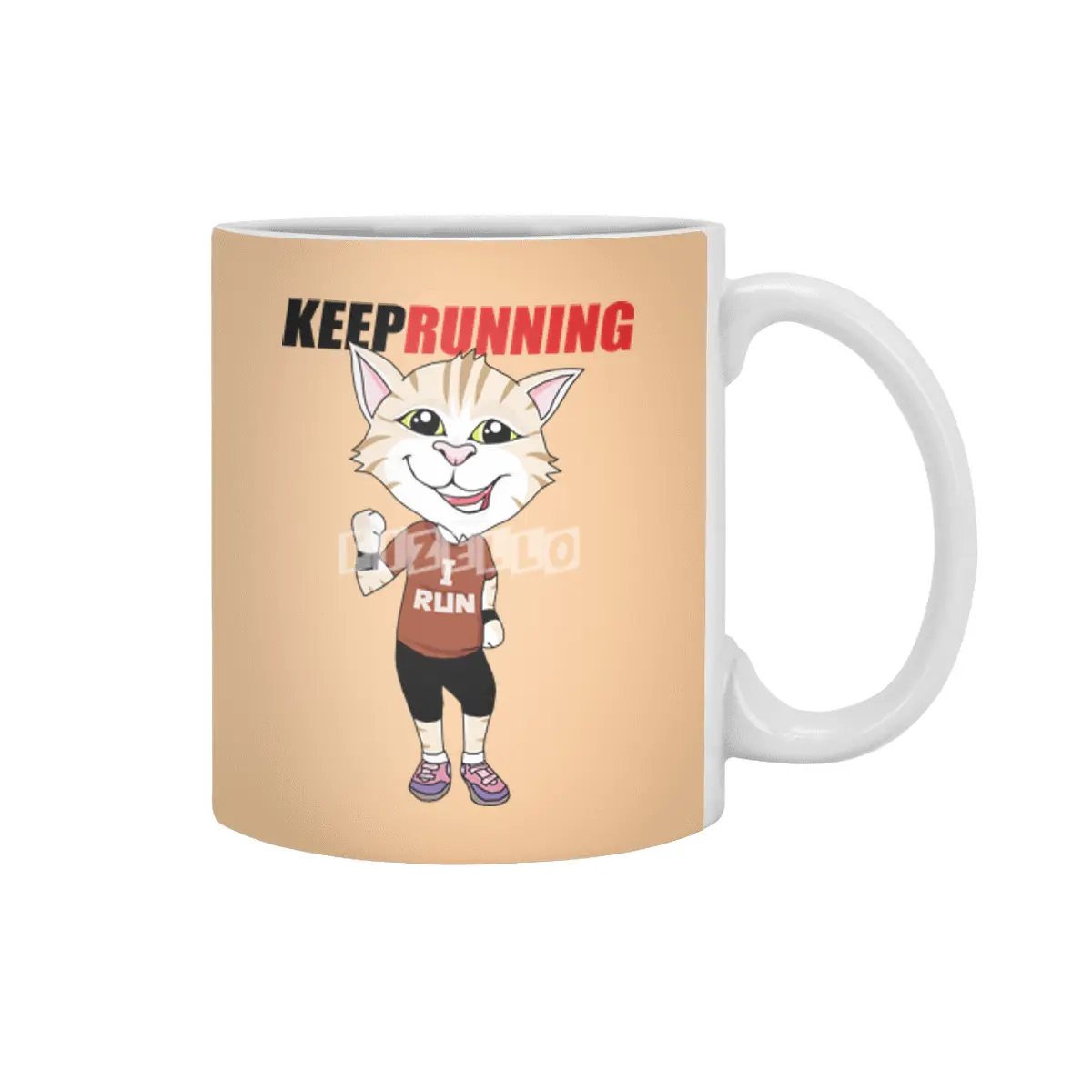 Keep Running Beyaz Kupa