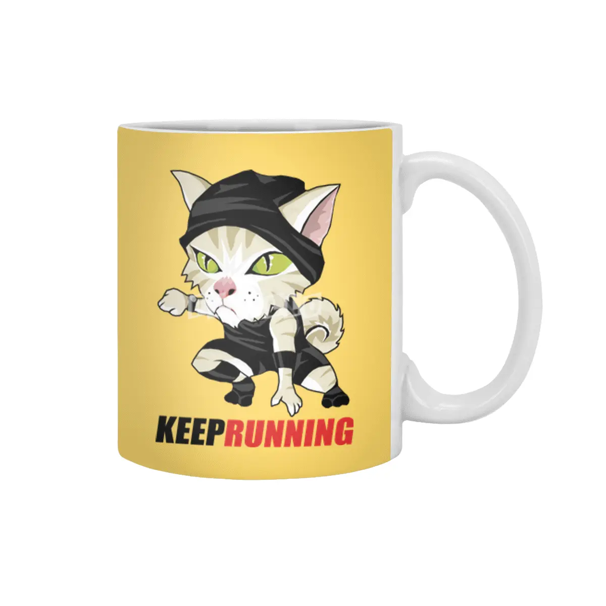 Keep Running Beyaz Kupa
