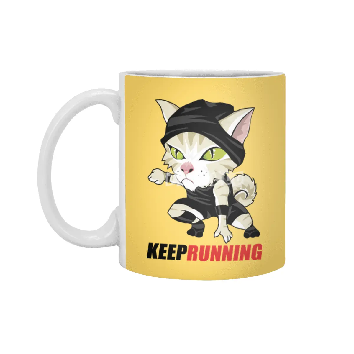 Keep Running Beyaz Kupa