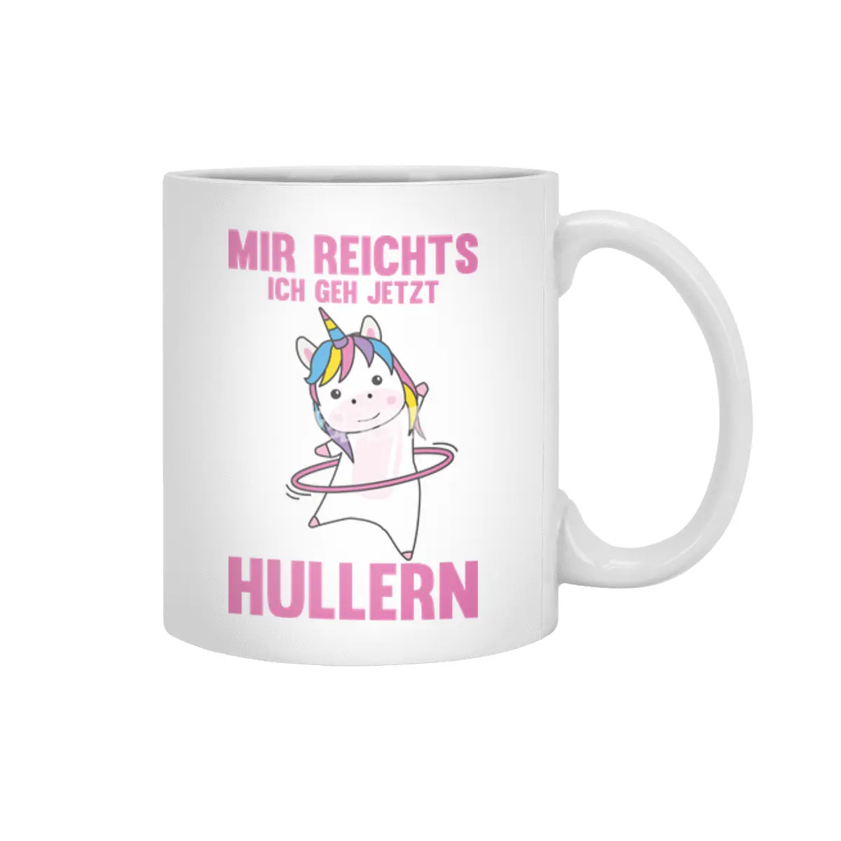 I'm Rich In I Go Hullern Unicorn Rosa Beyaz Kupa