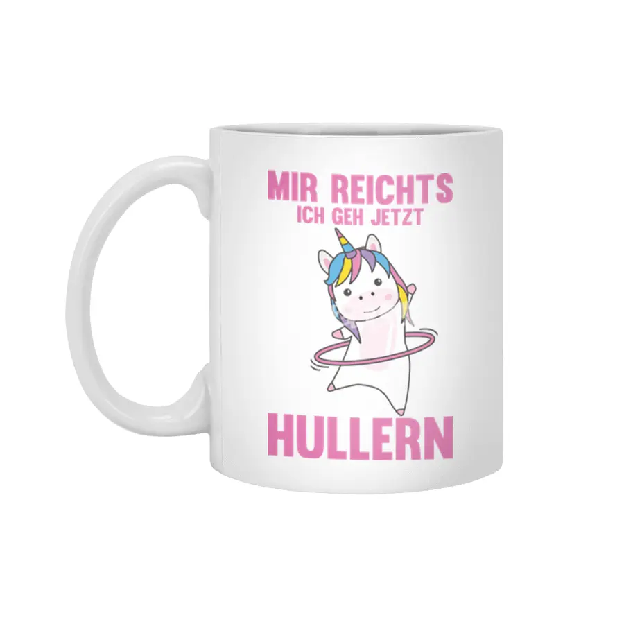 I'm Rich In I Go Hullern Unicorn Rosa Beyaz Kupa