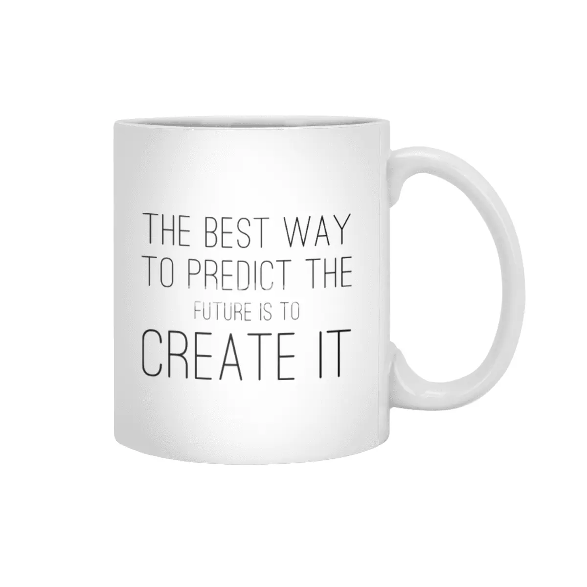 The Best Way To Predict The Future Is To Create It Beyaz Kupa