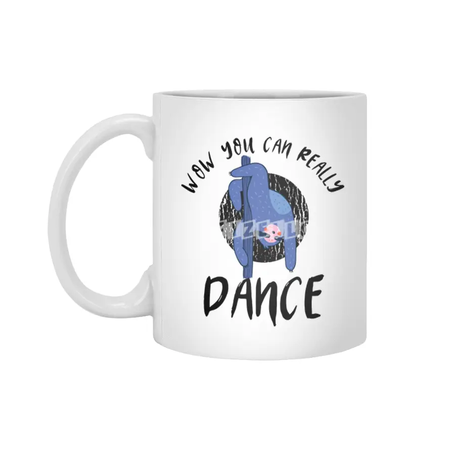 Pole Dance Sloth Beyaz Kupa