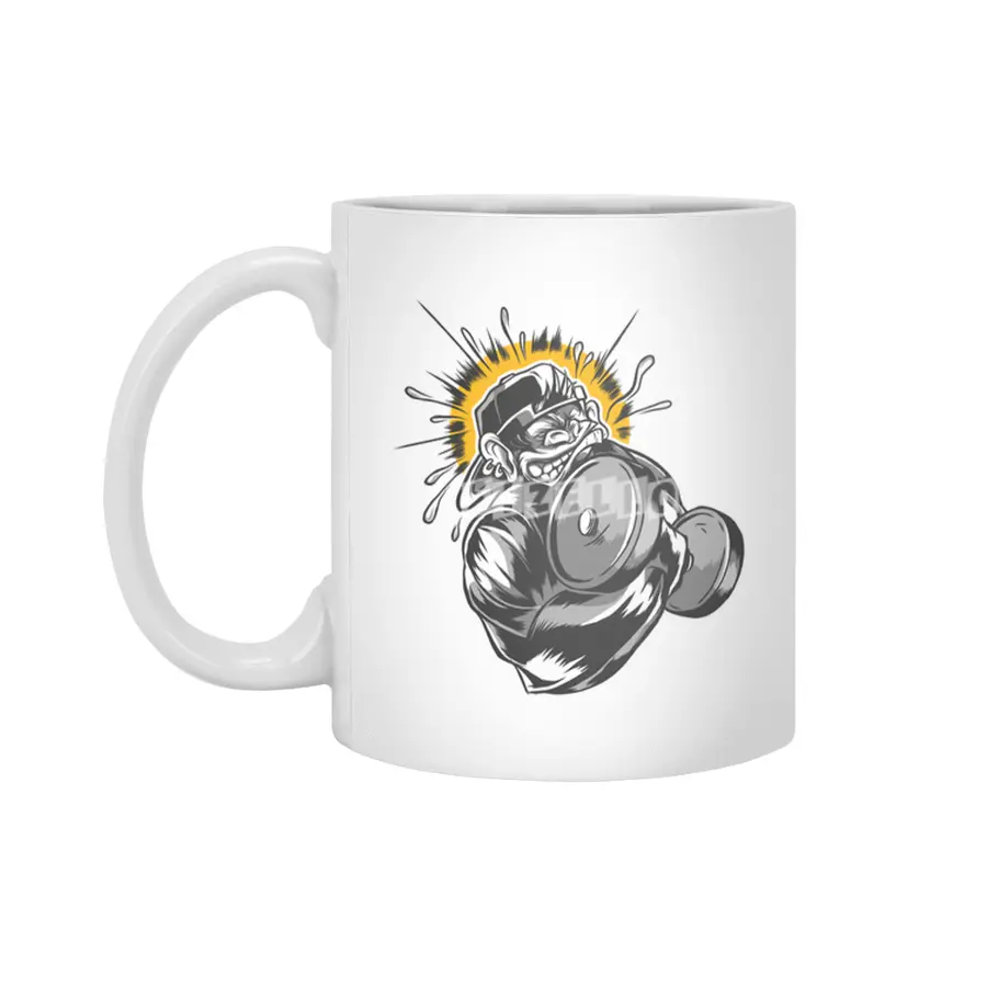 Monkey Dumbbell Beyaz Kupa