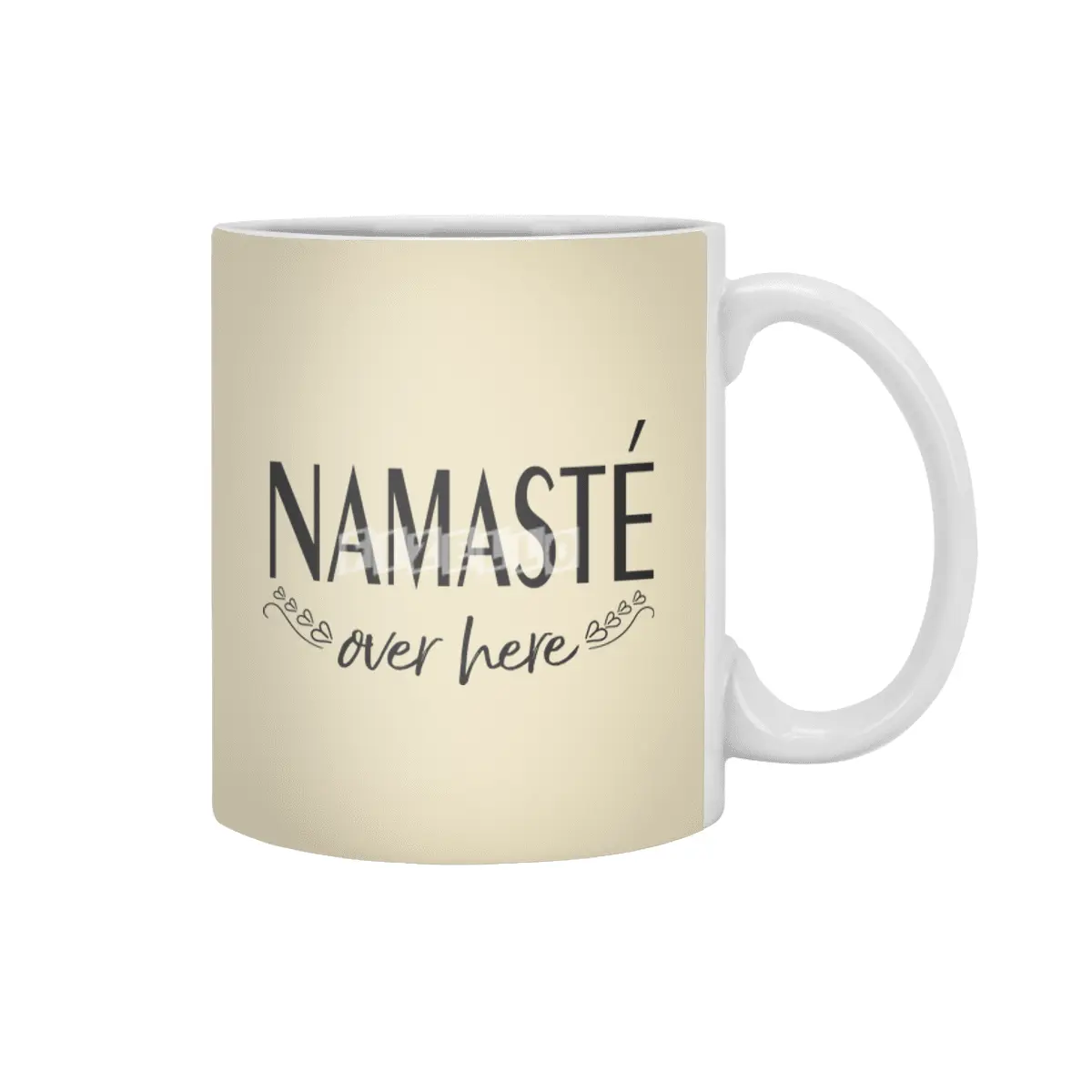 Namaste Over Here  Beyaz Kupa