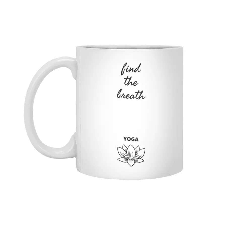 find the Breath Yoga Beyaz Kupa