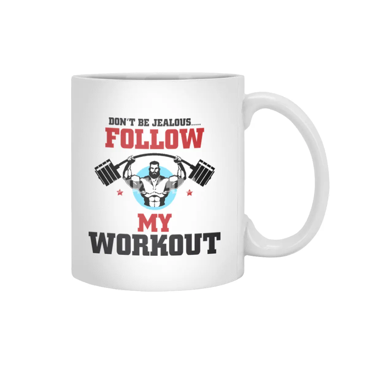 FOLLOW MY WORKOUT Beyaz Kupa