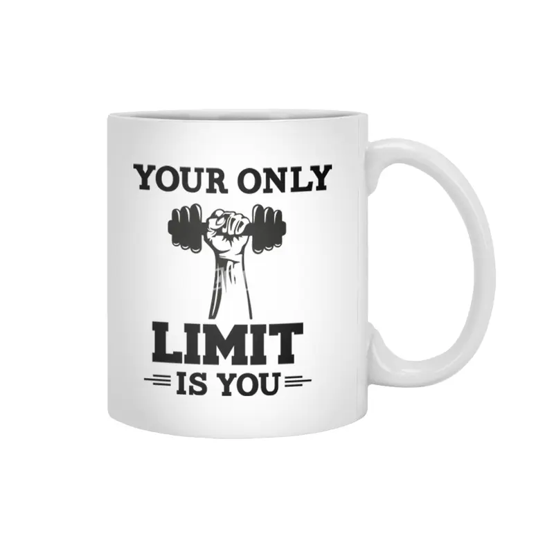 YOUR ONLY LIMIT IS YOU Beyaz Kupa