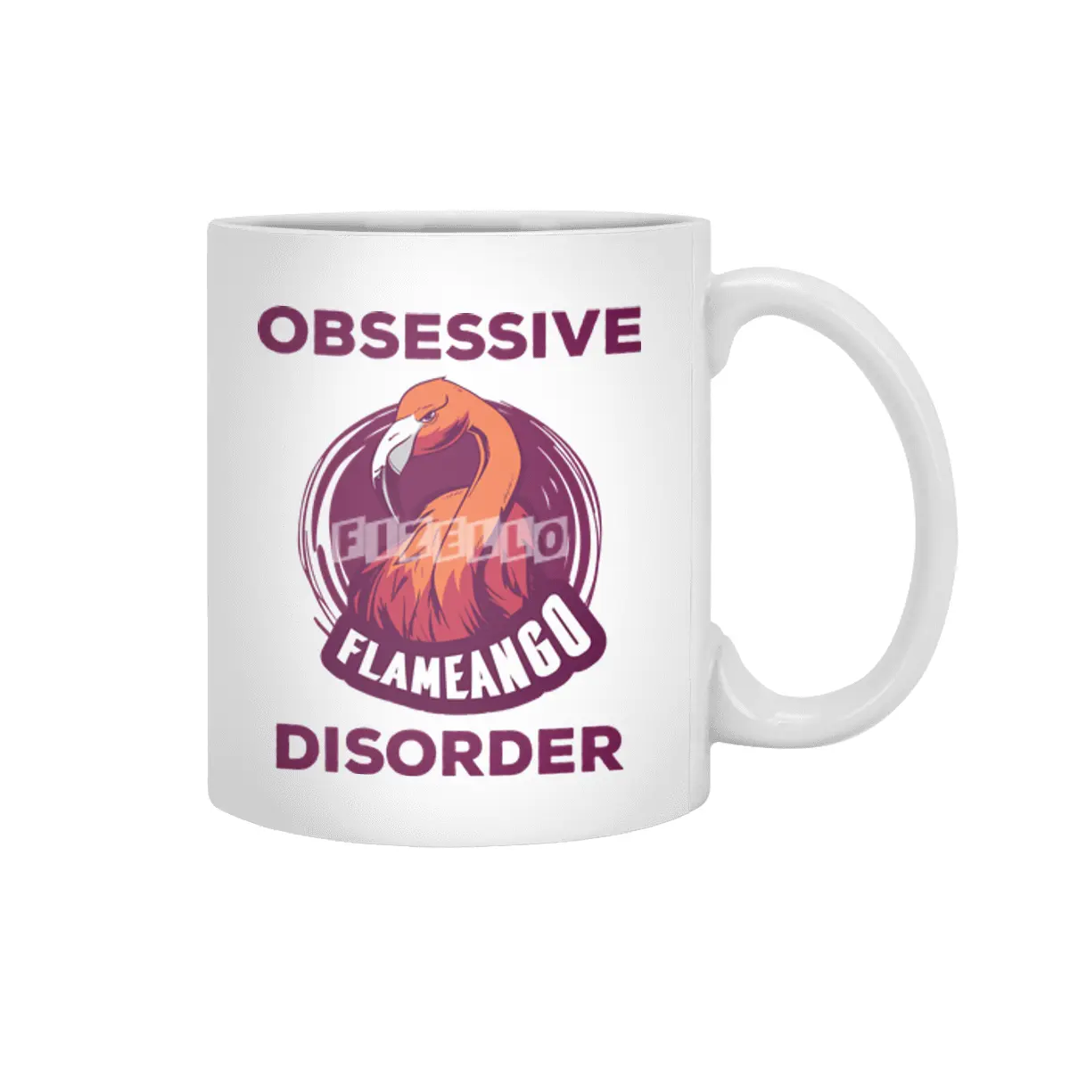 Obsessive Flamingo Disorder Beyaz Kupa