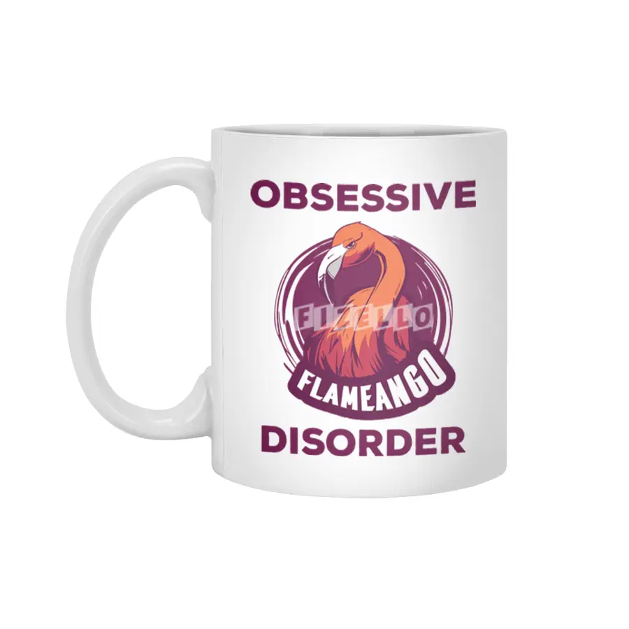 Obsessive Flamingo Disorder Beyaz Kupa